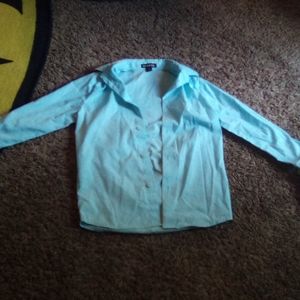 Blue button down shirt